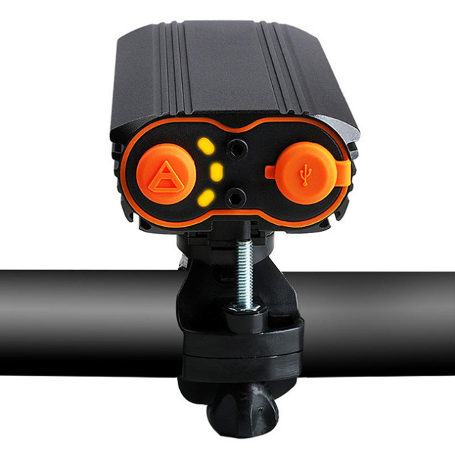 XANES DL06 1200LM 2T6 150° Large Floodlight 6000mAh Battery Bicycle Headlight 4 Modes USB Rechargeable