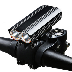 XANES DL06 1200LM 2T6 150° Large Floodlight 6000mAh Battery Bicycle Headlight 4 Modes USB Rechargeable