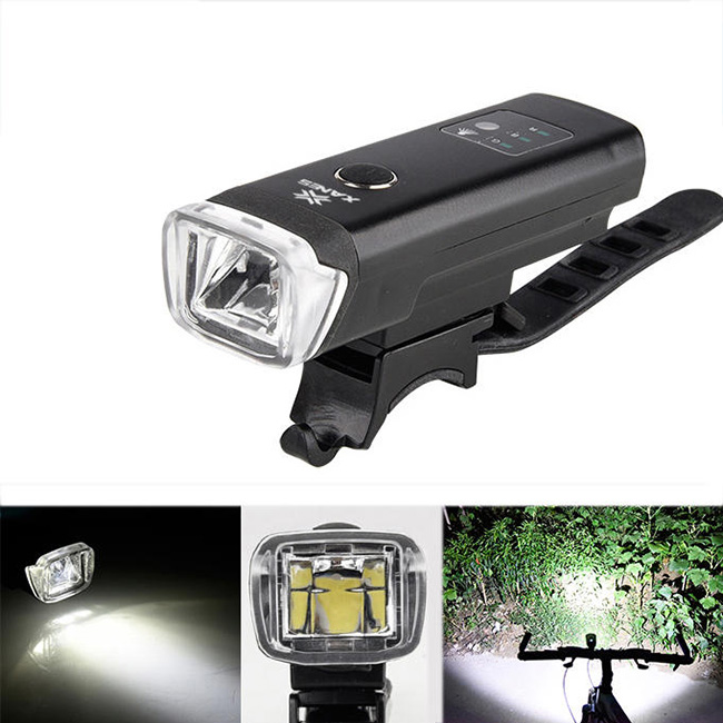 XANES SFL03 600LM XPG LED German Standard Smart Induction Bicycle Light IPX4 USB Rechargeable Large Flood Light