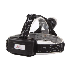 1800 Lumens CREE XM-L T6 U2 3 Modes Super Bright Headlamp with Adjustable Base Cree LED Lamp Headlight Bicycle Light w/ AC Charger - Purple