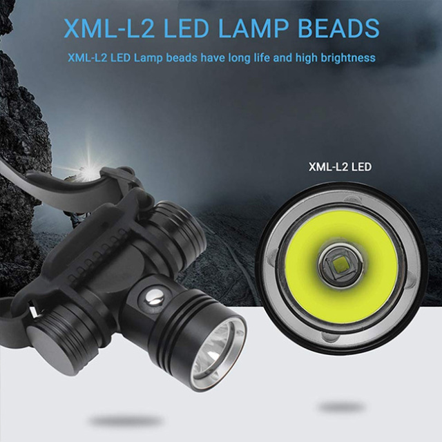 2000 Lumens CREE L2 Dive Headlamp Underwater Headlamp for Diving Swimming Submarine Head Torch Scuba Safety Lights Lamp