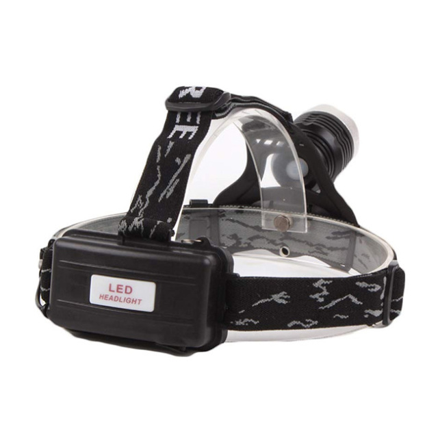 1800 Lumens CREE XM-L T6 U2 3 Modes Super Bright Headlamp with Adjustable Base Cree LED Lamp Headlight Bicycle Light w/ AC Charger - Purple
