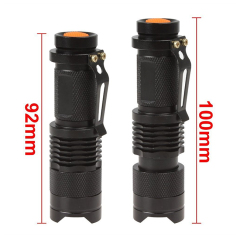 Mini Zoomable 3 Modes UV-Ultraviolet Led Blacklight Flashlight AA/14500 Rechargeable Battery Torch for Money Detector, Leak Detector