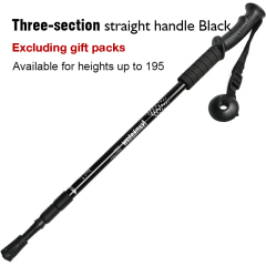3 / 4 Section Outdoor Fold Trekking Stick for Hiking Camping Mountaineering Walking Stick Elderly Telescopic