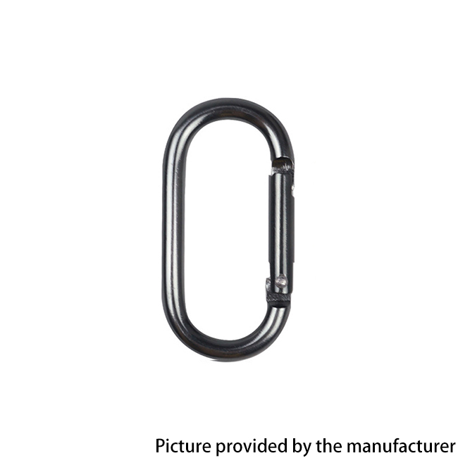 Outdoor Sports Aluminium Alloy Glossy Safety Buckle Keychain with Lock Climbing Button for Camping Hiking