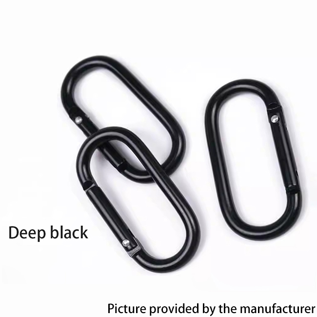 Outdoor Sports Aluminium Alloy Glossy Safety Buckle Keychain with Lock Climbing Button for Camping Hiking