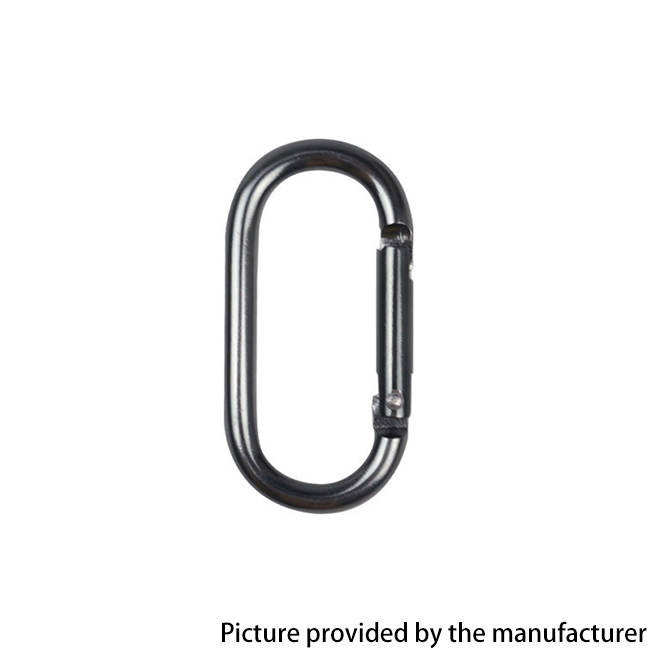 Outdoor Sports Aluminium Alloy Glossy Safety Buckle Keychain with Lock Climbing Button for Camping Hiking