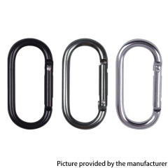 Outdoor Sports Aluminium Alloy Glossy Safety Buckle Keychain with Lock Climbing Button for Camping Hiking