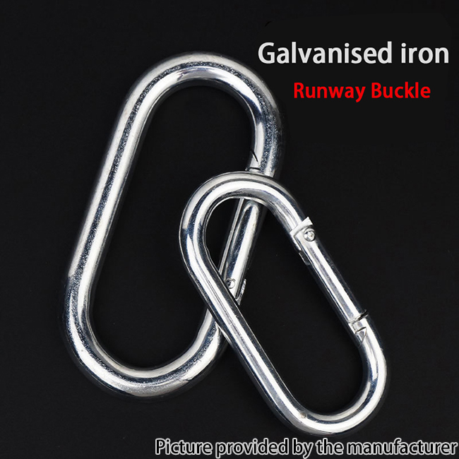 Outdoor Sports Aluminium Alloy Glossy Safety Buckle Keychain with Lock Climbing Button for Camping Hiking