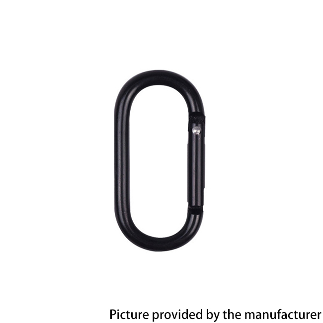 Outdoor Sports Aluminium Alloy Glossy Safety Buckle Keychain with Lock Climbing Button for Camping Hiking