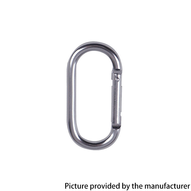 Outdoor Sports Aluminium Alloy Glossy Safety Buckle Keychain with Lock Climbing Button for Camping Hiking