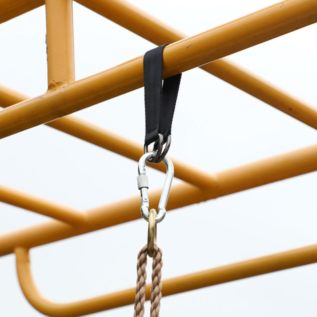 Duty Hanging Strap with Carabiner Hook for Tree Swing Hammock Fitness Home Gym Resistance Band
