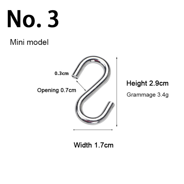Outdoor Hammock Hooks Strong Load-Bearing S Rocker Hooks Multifunctional Accessory