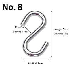 Outdoor Hammock Hooks Strong Load-Bearing S Rocker Hooks Multifunctional Accessory