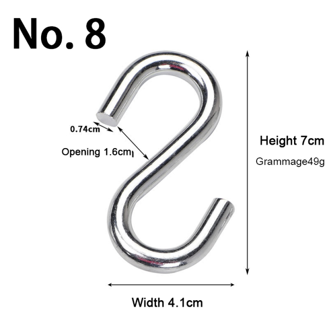 Outdoor Hammock Hooks Strong Load-Bearing S Rocker Hooks Multifunctional Accessory