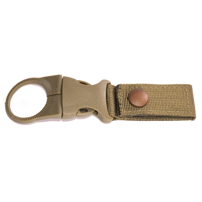 Double Webbing Buckle Hook Water Bottle Holder for Outdoor Camping  Security Escape Supplies Carabiner Belt Clip