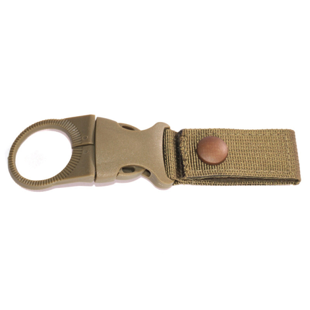 Double Webbing Buckle Hook Water Bottle Holder for Outdoor Camping  Security Escape Supplies Carabiner Belt Clip