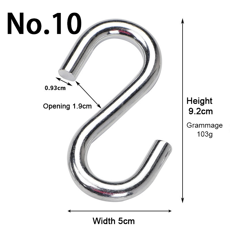 Outdoor Hammock Hooks Strong Load-Bearing S Rocker Hooks Multifunctional Accessory