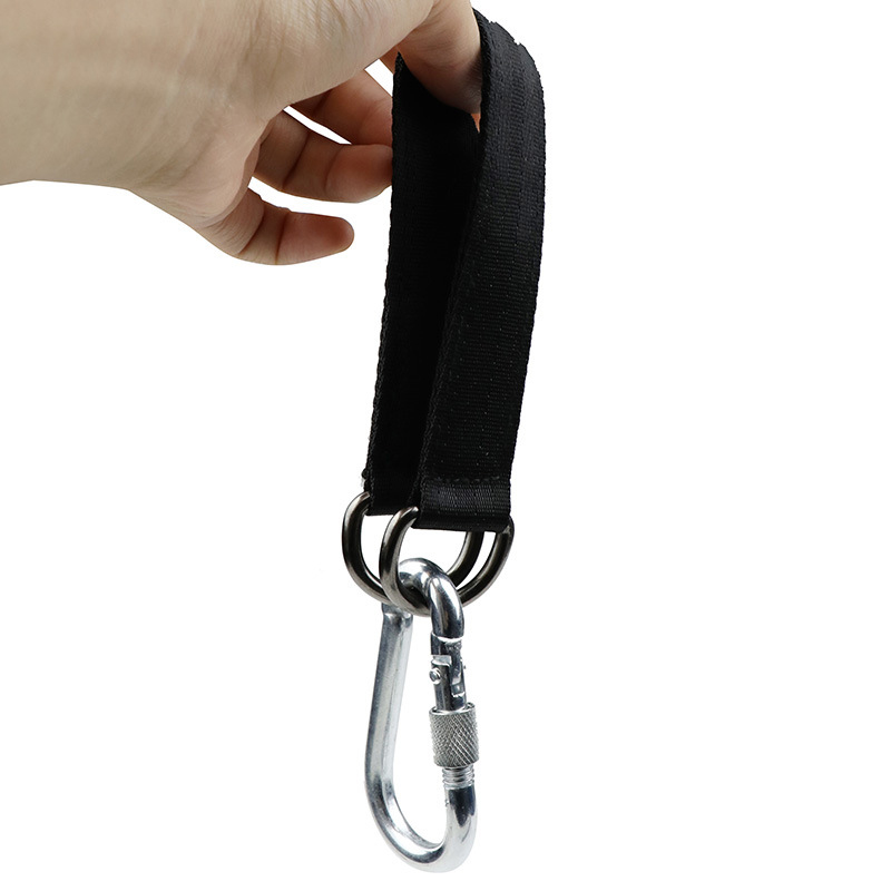 Duty Hanging Strap with Carabiner Hook for Tree Swing Hammock Fitness Home Gym Resistance Band