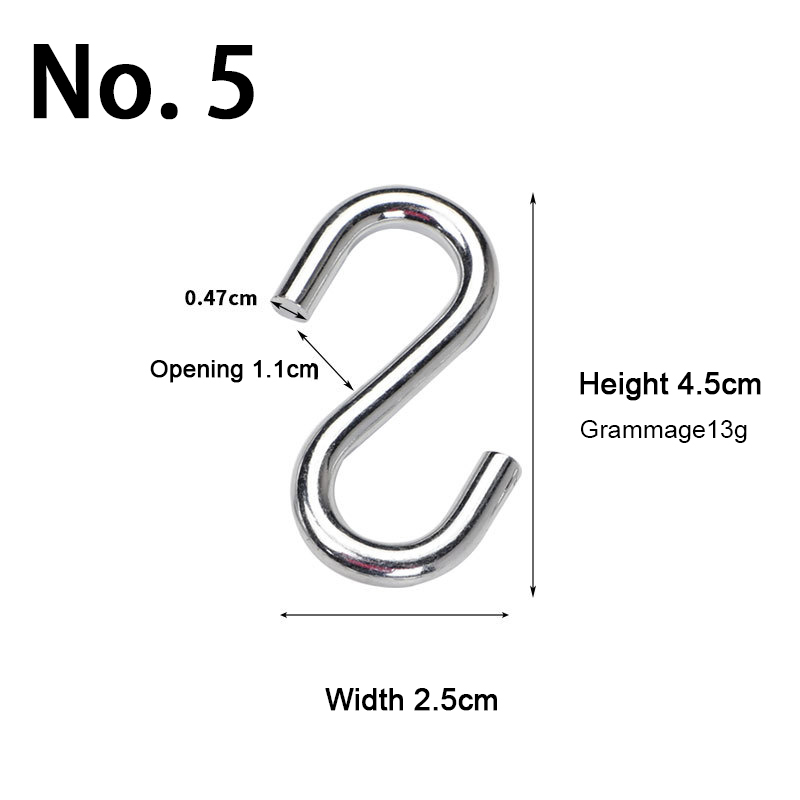 Outdoor Hammock Hooks Strong Load-Bearing S Rocker Hooks Multifunctional Accessory