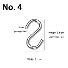 Outdoor Hammock Hooks Strong Load-Bearing S Rocker Hooks Multifunctional Accessory