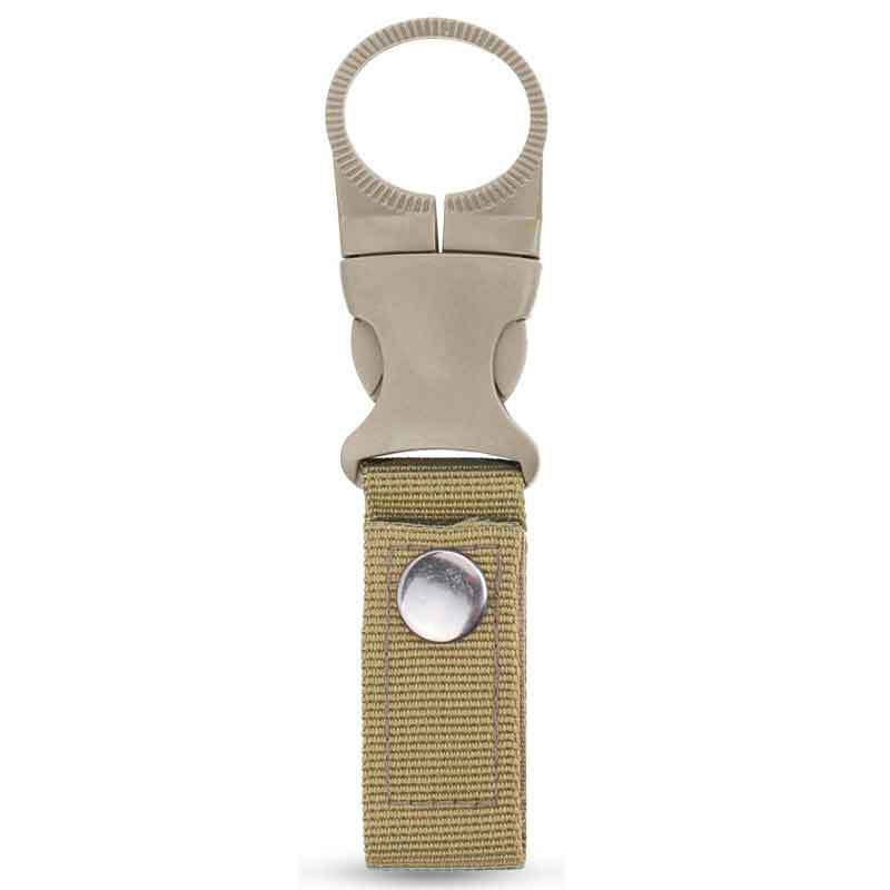 Double Webbing Buckle Hook Water Bottle Holder for Outdoor Camping  Security Escape Supplies Carabiner Belt Clip
