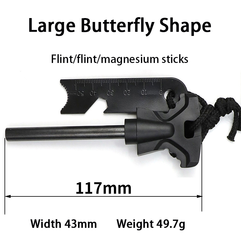 Multi-functional Magnesium Rod Flint Stone for Outdoor Camping Barbecuing Equipment Igniter