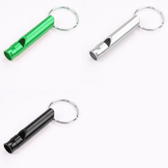 Multifunctional Aluminum Emergency Survival Whistle Portable Keychain for Outdoor Tools Training Camping Hiking