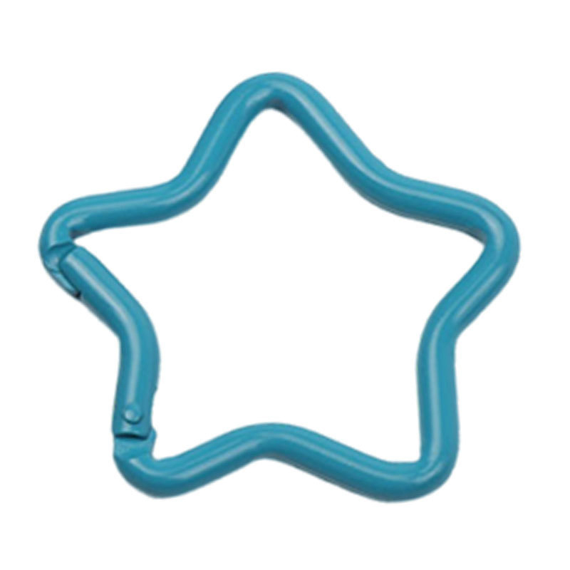 Outdoor Sports Aluminium Alloy Star Safety Buckle Keychain  Climbing Button for Camping Hiking