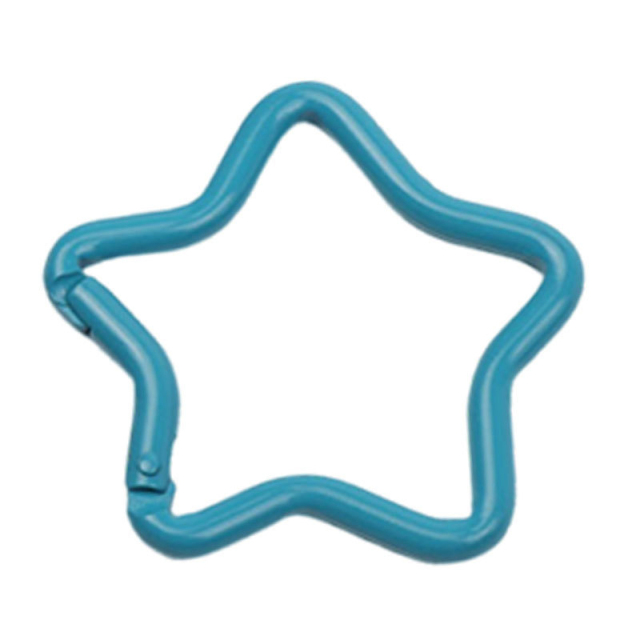 Outdoor Sports Aluminium Alloy Star Safety Buckle Keychain  Climbing Button for Camping Hiking