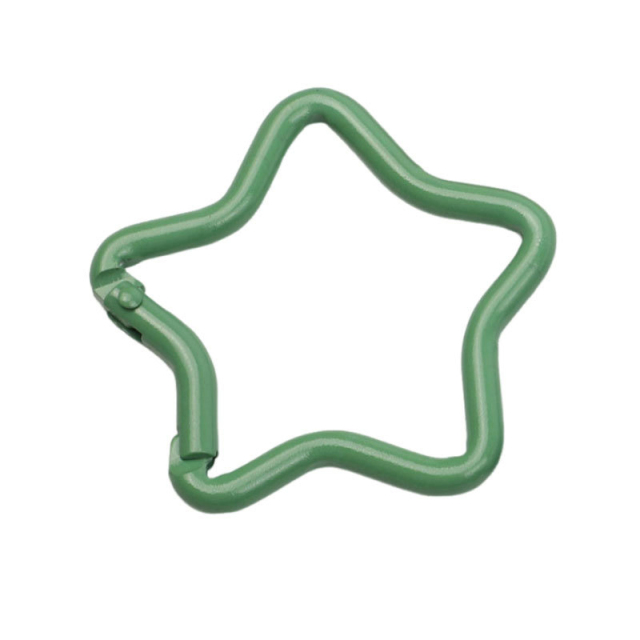 Outdoor Sports Aluminium Alloy Star Safety Buckle Keychain  Climbing Button for Camping Hiking