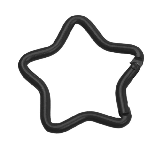 Outdoor Sports Aluminium Alloy Star Safety Buckle Keychain  Climbing Button for Camping Hiking