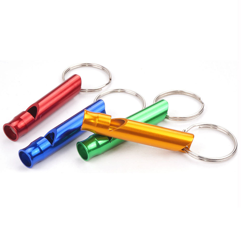Multifunctional Aluminum Emergency Survival Whistle Portable Keychain for Outdoor Tools Training Camping Hiking