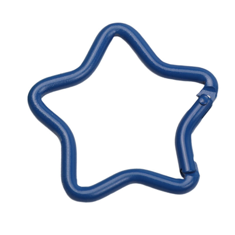 Outdoor Sports Aluminium Alloy Star Safety Buckle Keychain  Climbing Button for Camping Hiking
