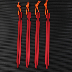 Aluminium Alloy Three-pronged with Reflective Rope Tent Canopy Ground pegs  for Outdoor Camping