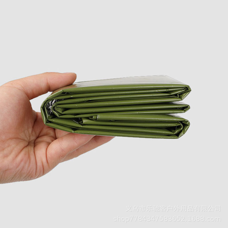 PE + Aluminium Foil Emergency Rescue Blanket Outdoor Waterproof Keep Warm Survival Blanket Insulation Sunscreen Blanket 130*210CM