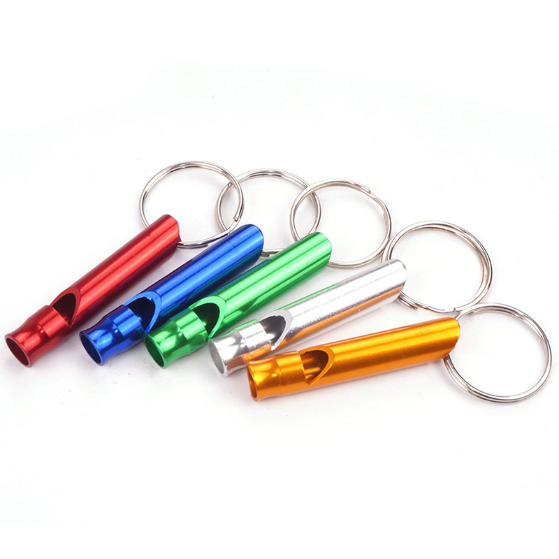 Multifunctional Aluminum Emergency Survival Whistle Portable Keychain for Outdoor Tools Training Camping Hiking