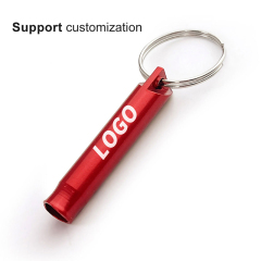 Multifunctional Aluminum Emergency Survival Whistle Portable Keychain for Outdoor Tools Training Camping Hiking