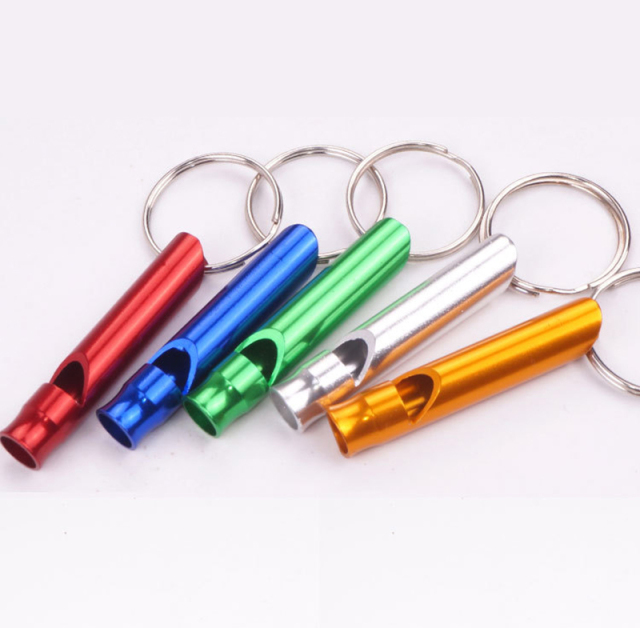 Multifunctional Aluminum Emergency Survival Whistle Portable Keychain for Outdoor Tools Training Camping Hiking