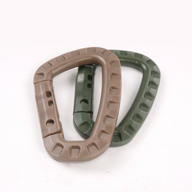 Outdoor Sports Plastics Safety Buckle Climbing Button for Camping Hiking - D Shaped
