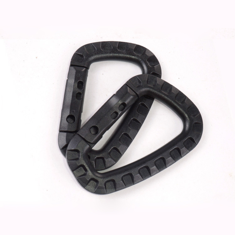 Outdoor Sports Plastics Safety Buckle Climbing Button for Camping Hiking - D Shaped