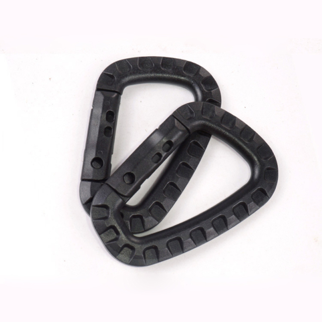 Outdoor Sports Plastics Safety Buckle Climbing Button for Camping Hiking - D Shaped