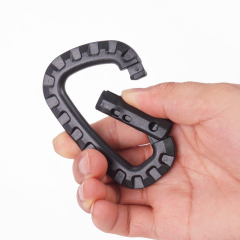 Outdoor Sports Plastics Safety Buckle Climbing Button for Camping Hiking - D Shaped