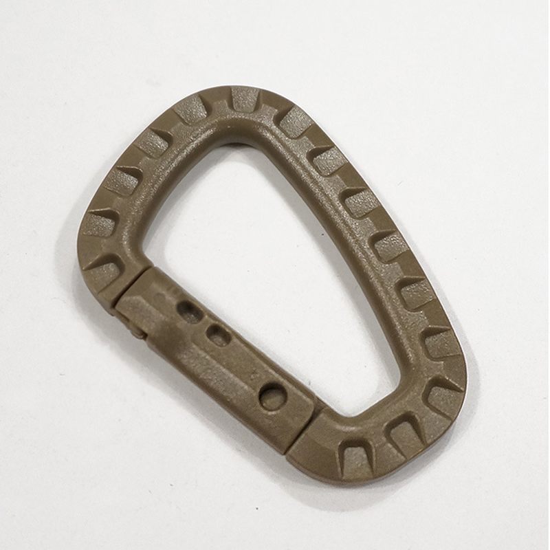 Outdoor Sports Plastics Safety Buckle Climbing Button for Camping Hiking - D Shaped