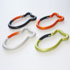 Outdoor Sports Aluminium Safety Buckle Climbing Button for Camping Hiking - Fish-shaped