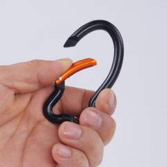 Outdoor Sports Aluminium Safety Buckle Climbing Button for Camping Hiking - Fish-shaped