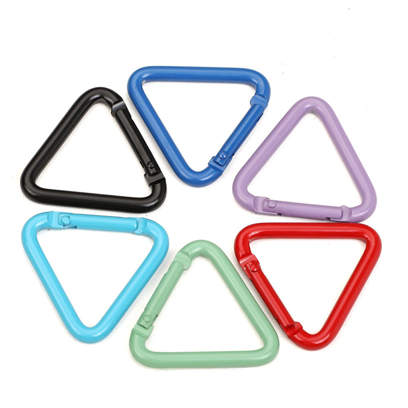 Outdoor Sports Aluminium Safety Buckle Climbing Button for Camping Hiking - Triangles