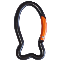 Outdoor Sports Aluminium Safety Buckle Climbing Button for Camping Hiking - Fish-shaped