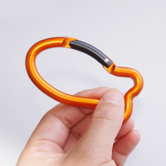 Outdoor Sports Aluminium Safety Buckle Climbing Button for Camping Hiking - Fish-shaped
