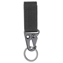 Outdoor Sports Aluminium Safety Buckle Climbing Button Keychain for Camping Hiking - Hawksbill shaped